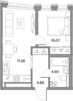 Продаётся 1-к квартира, 36.53 м - Фото 0