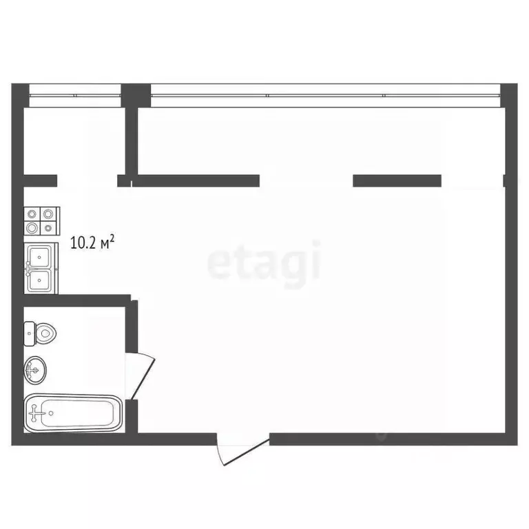 1-к кв. Крым, Бахчисарай ул. Грузинова, 61 (39.5 м) - Фото 1