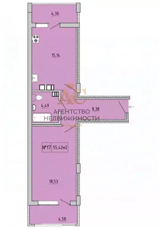 1-к кв. Крым, Феодосия ул. Грина, 43 (55.4 м) - Фото 0