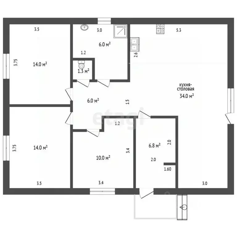 Дом в Ставропольский край, Лермонтов Имени И.В. Мичурина СНТ,  (95 м) - Фото 2