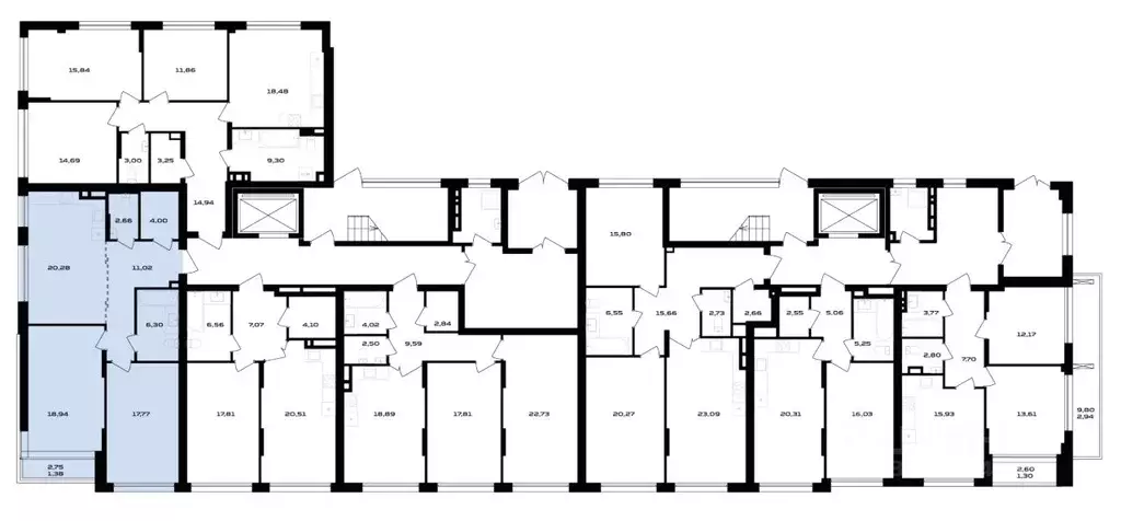 2-к кв. Воронежская область, Воронеж ул. Ольминского, 4 (80.97 м) - Фото 2