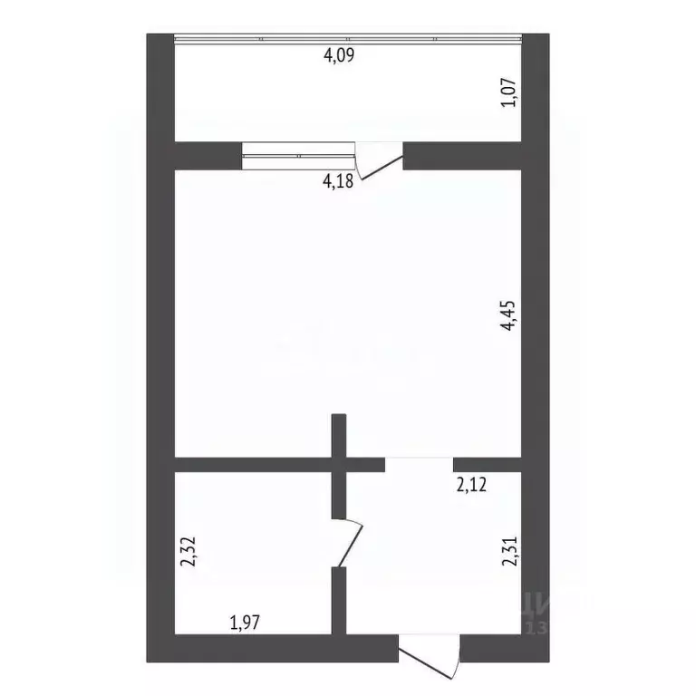Студия Амурская область, Благовещенск ул. Горького, 318 (30.1 м) - Фото 2