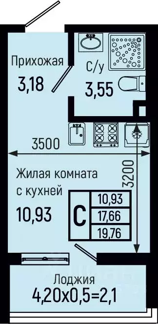 Студия Краснодарский край, Туапсинский муниципальный округ, с. Небуг ... - Фото 0