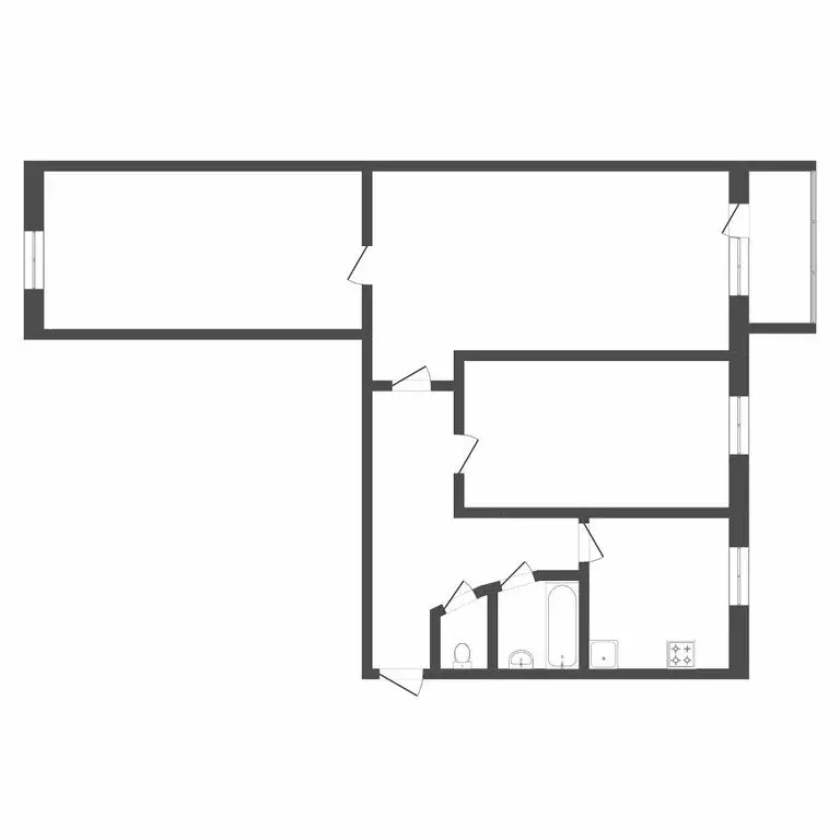 3-комнатная квартира: Тюмень, Тульская улица, 5 (54.3 м) - Фото 1