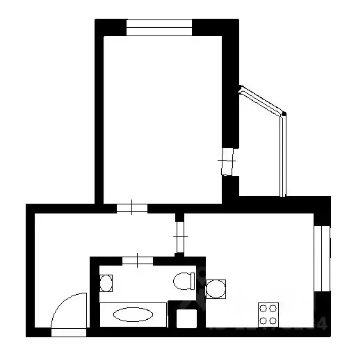1-к кв. Ленинградская область, Кудрово г. Всеволожский район, ... - Фото 2