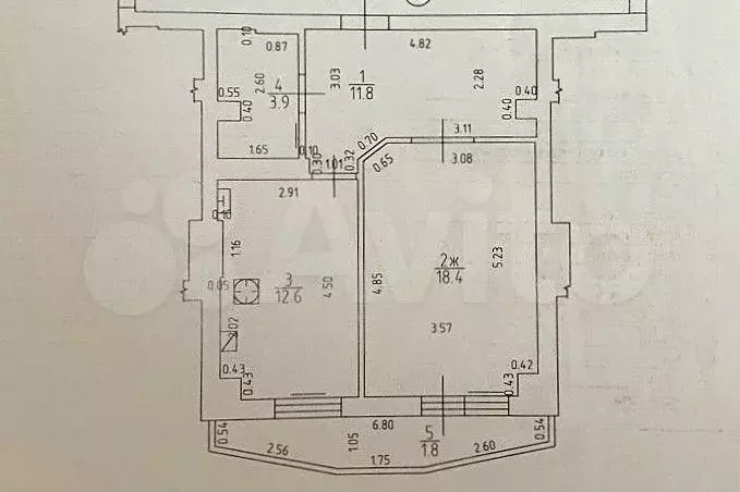 4-к. квартира, 105,1 м, 8/9 эт. - Фото 0