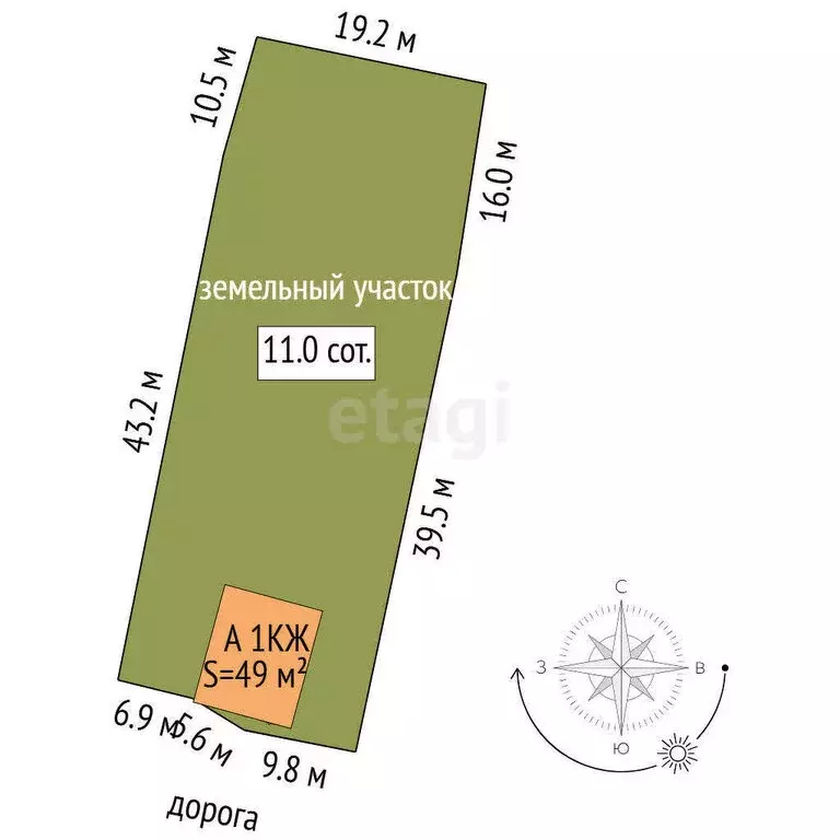 Дом в Тавда, 3-я Парковая улица (49 м) - Фото 2