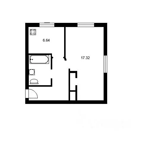 1-к кв. Липецкая область, Липецк ул. Ленина, 27 (32.0 м) - Фото 1