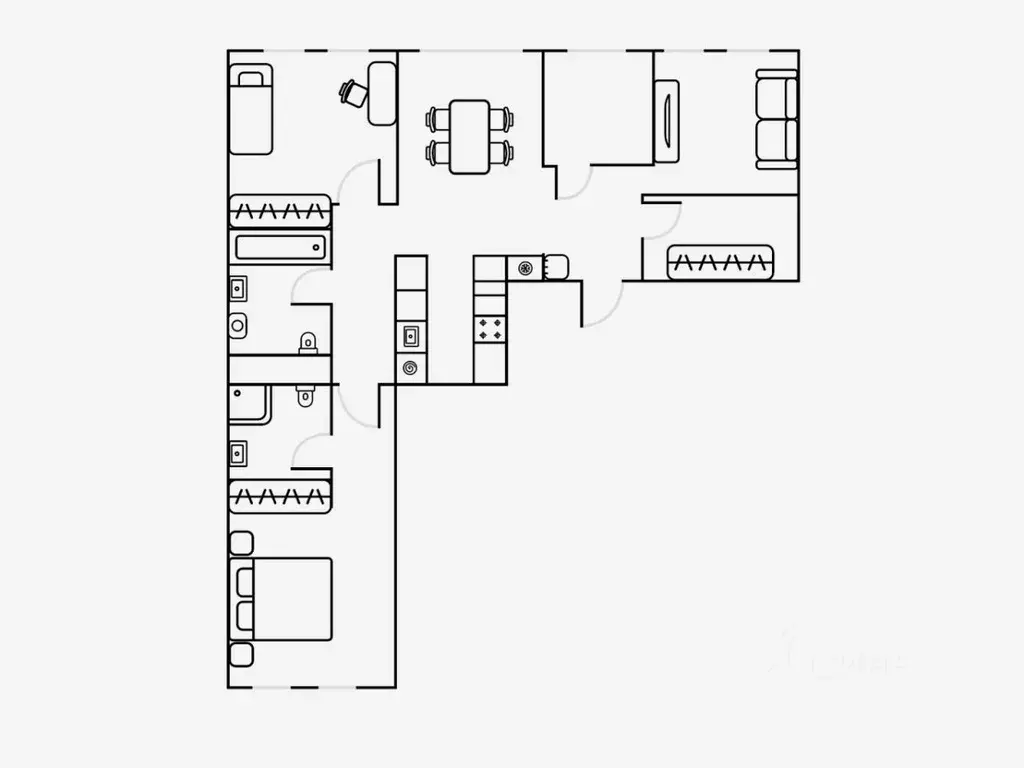 4-к кв. Свердловская область, Екатеринбург ул. Шаумяна, 24 (79.0 м) - Фото 1