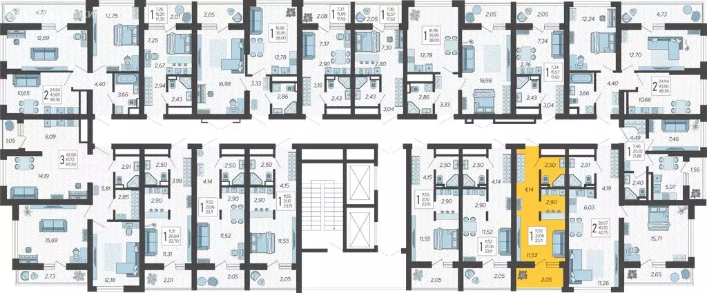 Квартира-студия: Сочи, жилой комплекс Кислород, 14 (23.7 м) - Фото 1