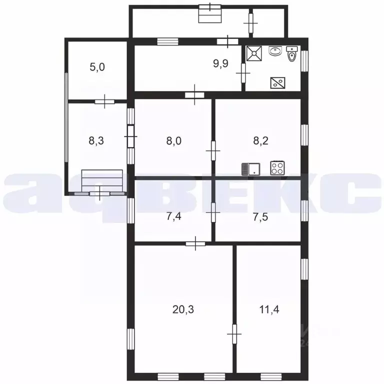 Дом в Ленинградская область, Любань Тосненский район, ул. Некрасова, ... - Фото 2