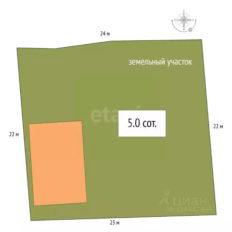 Участок в Новосибирская область, Искитим Партизанская ул., 85 (5.0 ... - Фото 2