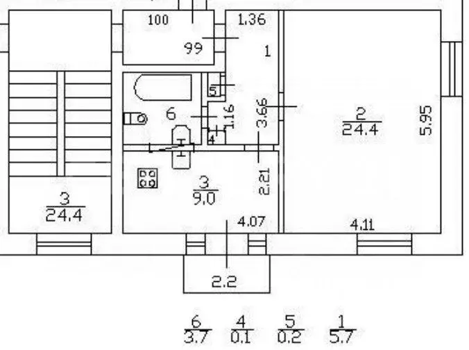 1-к кв. Санкт-Петербург Алтайская ул., 21 (43.1 м) - Фото 2