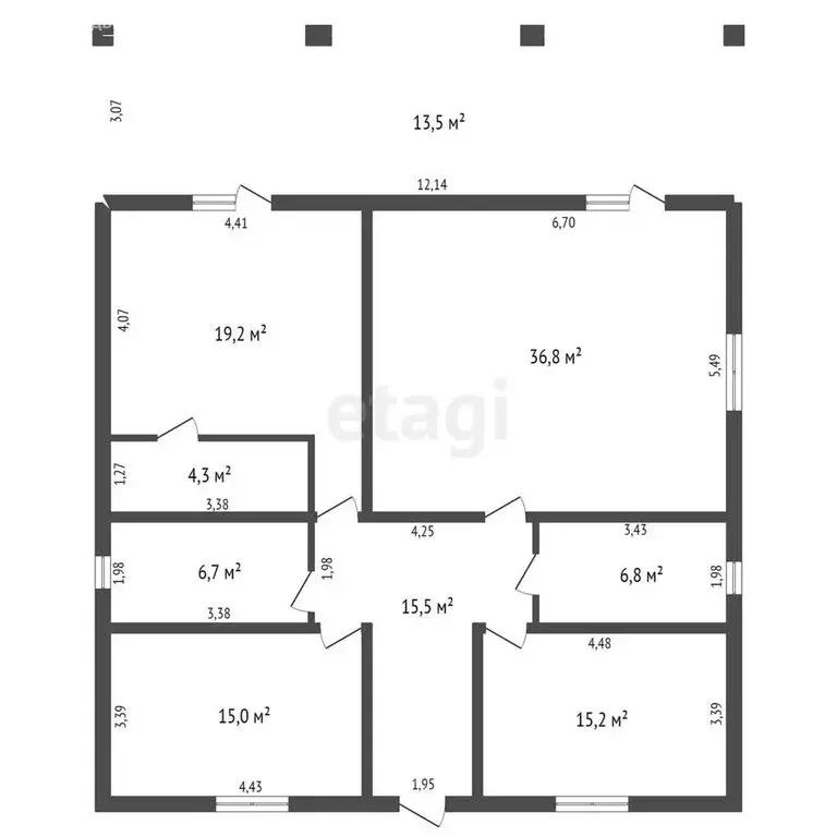 Дом в Новоподклетное, улица Генерала Горчакова (120 м) - Фото 0