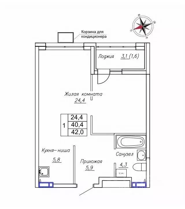 1-к кв. Приморский край, Надеждинский район, пос. Новый ул. Ленина, ... - Фото 1