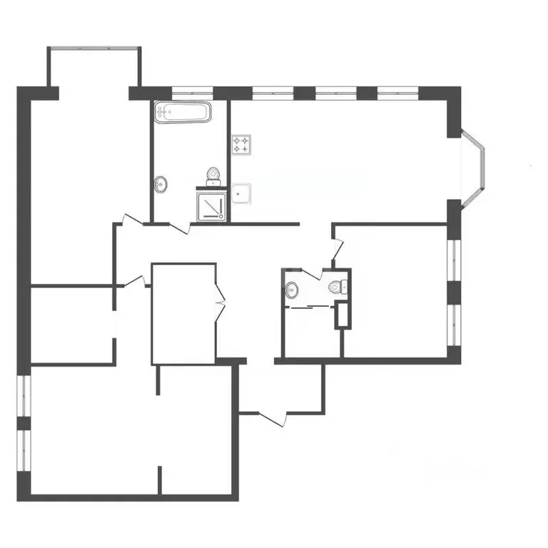 4-к кв. Красноярский край, Красноярск пос. Удачный, Удачный мкр, ул. ... - Фото 2
