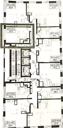 Квартира-студия, 27 м, 28/39 эт. - Фото 0