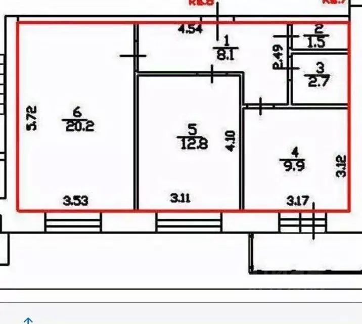 2-к кв. Новгородская область, Великий Новгород Озерная ул., 14к1 (55.2 ... - Фото 1