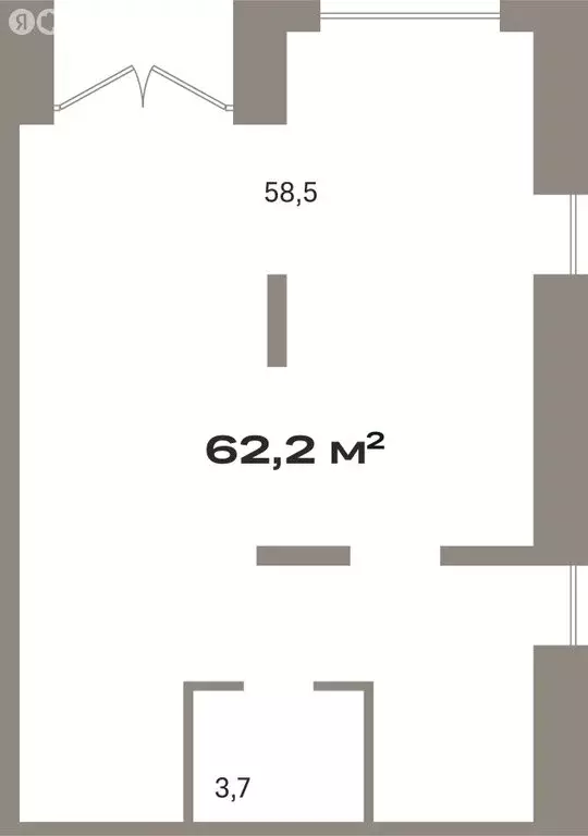 Помещение свободного назначения (62.22 м) - Фото 2