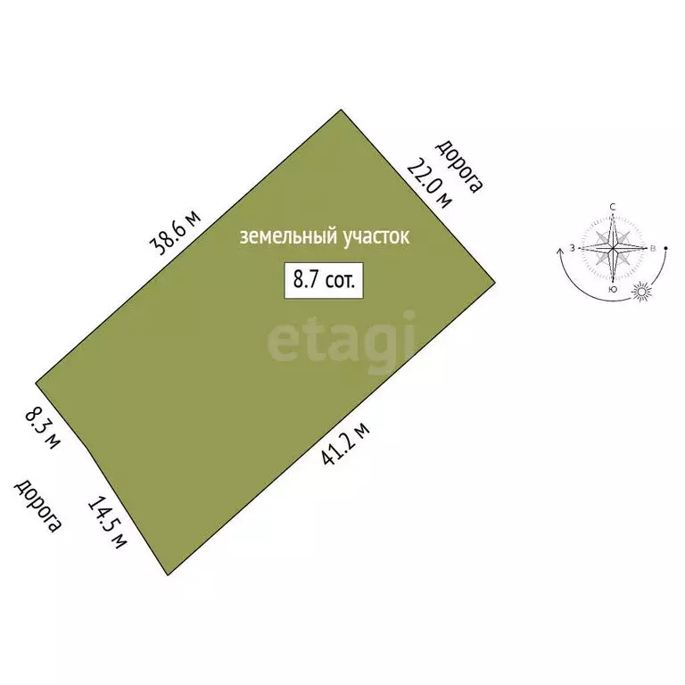 Участок в Республика Марий Эл, городской округ Йошкар-Ола, деревня ... - Фото 1