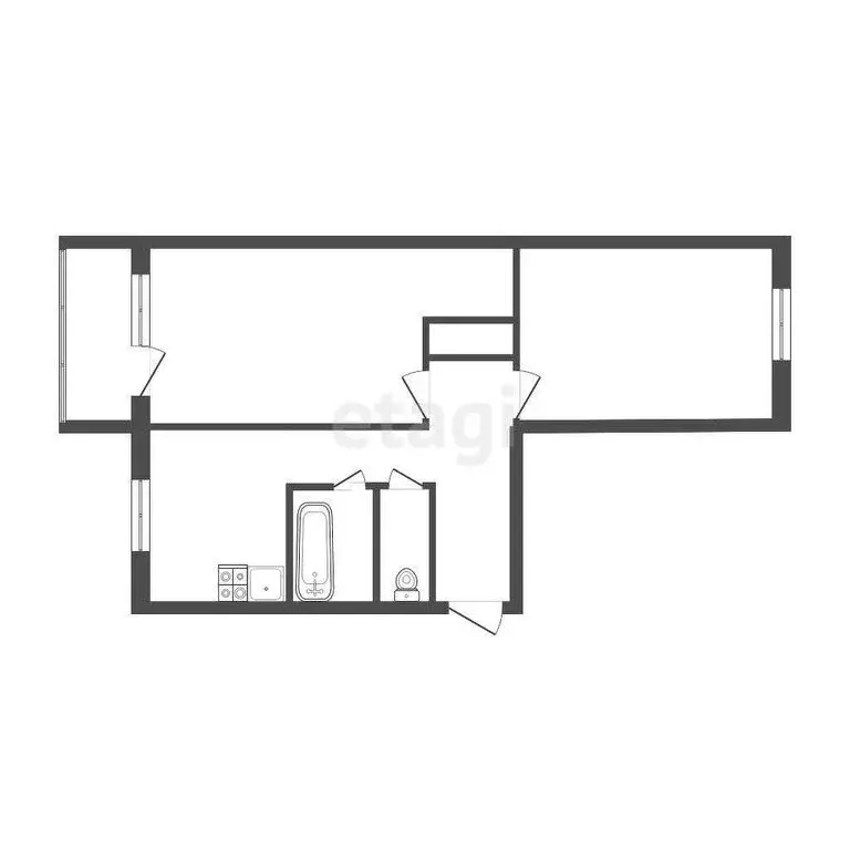 2-комнатная квартира: Иркутск, микрорайон Приморский, 25 (47 м) - Фото 1