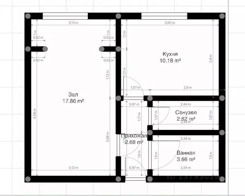 1-к кв. Кабардино-Балкария, Нальчик ул. Тарчокова (37.3 м) - Фото 1