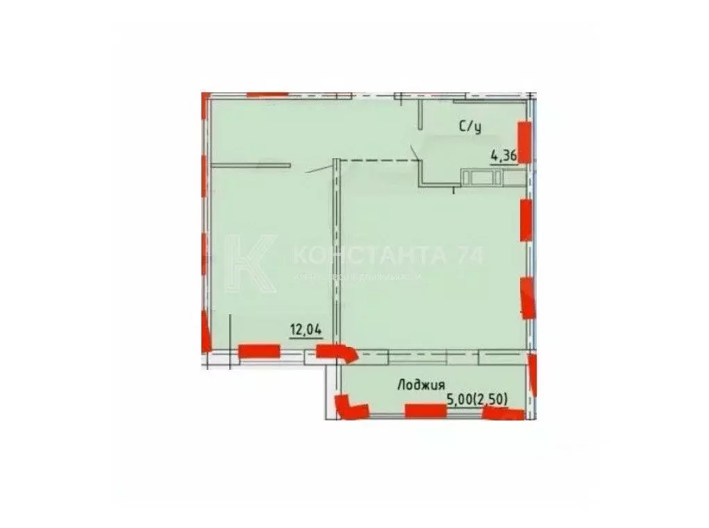 1-к кв. Челябинская область, Челябинский городской округ, пос. ... - Фото 2
