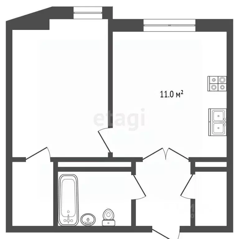 1-к кв. Ярославская область, Ярославль Республиканский проезд, 1 (54.6 ... - Фото 2