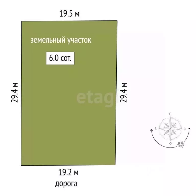 Участок в Ростовская область, Ростов-на-Дону Защитник садовое ... - Фото 1