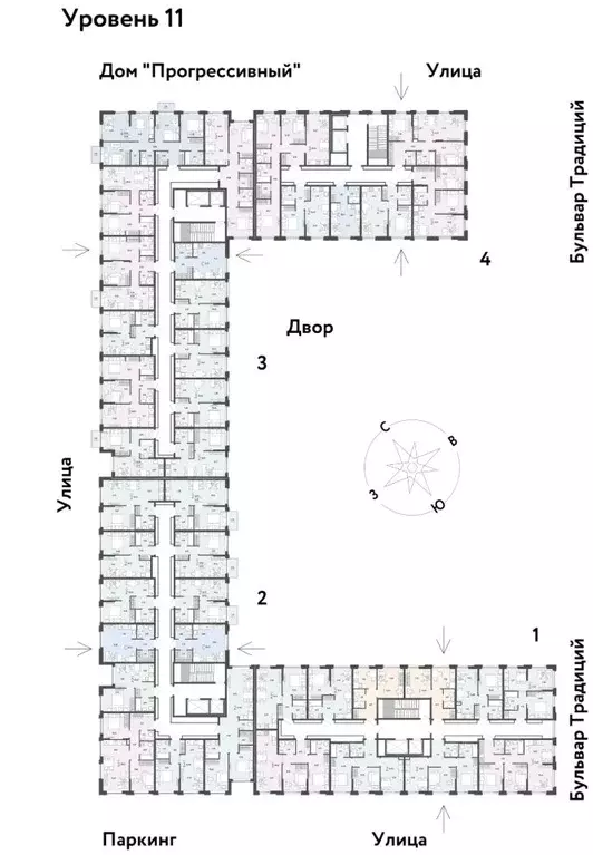 3-к кв. Тюменская область, Тюмень ул. Андрея Кореневского, 1к1 (53.27 ... - Фото 0