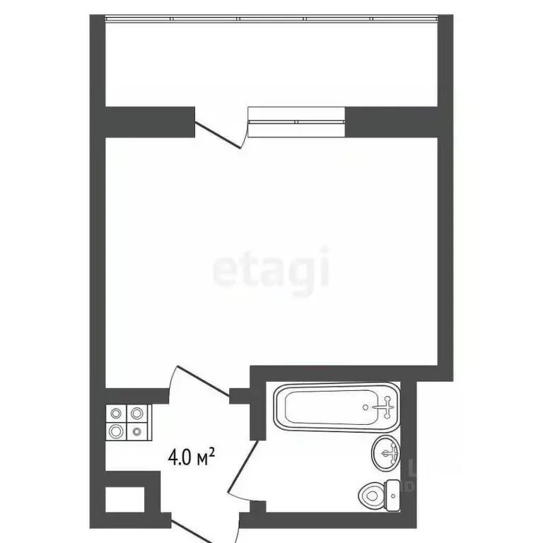 Студия Тюменская область, Тюмень ул. Судостроителей, 38 (16.9 м) - Фото 1