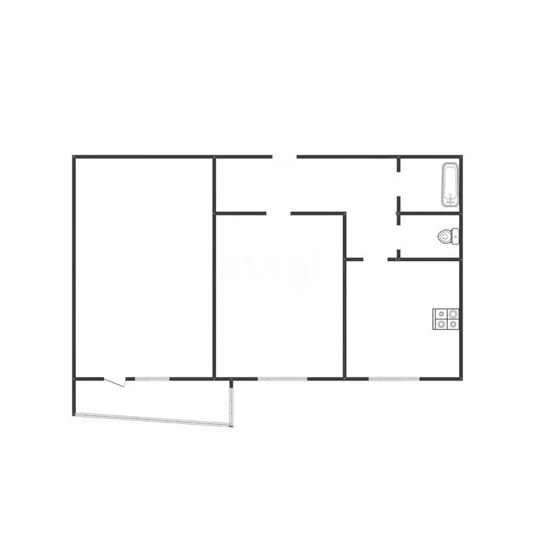 2-комнатная квартира: Воронеж, Новосибирская улица, 27 (52.9 м) - Фото 1