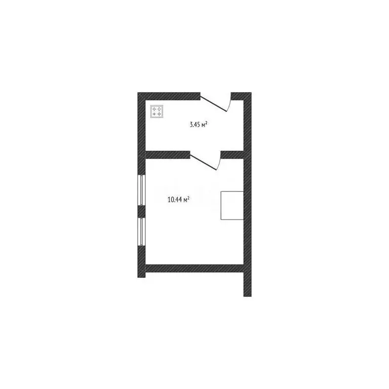 1-комнатная квартира: Валуйки, улица 9 Января, 41 (13.1 м) - Фото 1