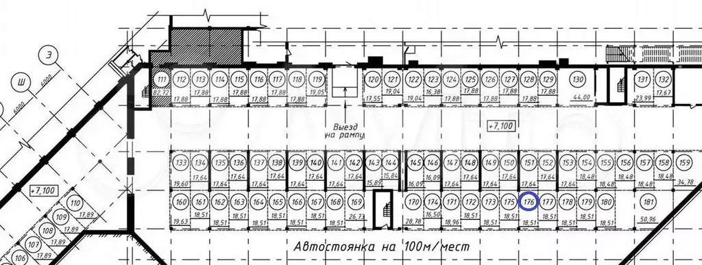 Машиноместо, 18 м - Фото 1