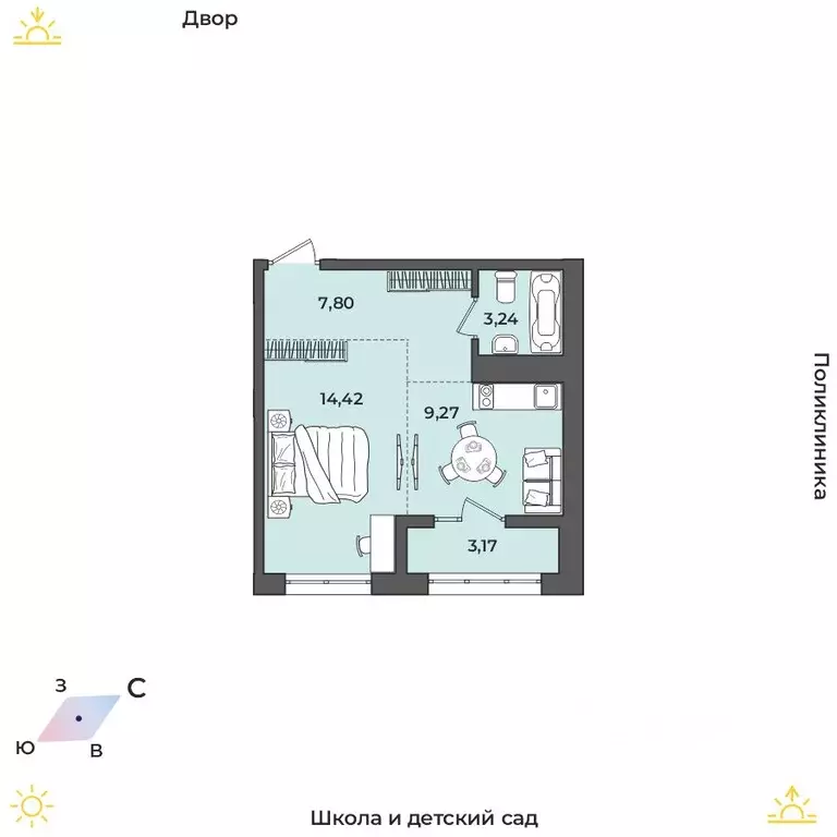 1-к кв. Иркутская область, Иркутский муниципальный округ, Маркова рп, ... - Фото 1