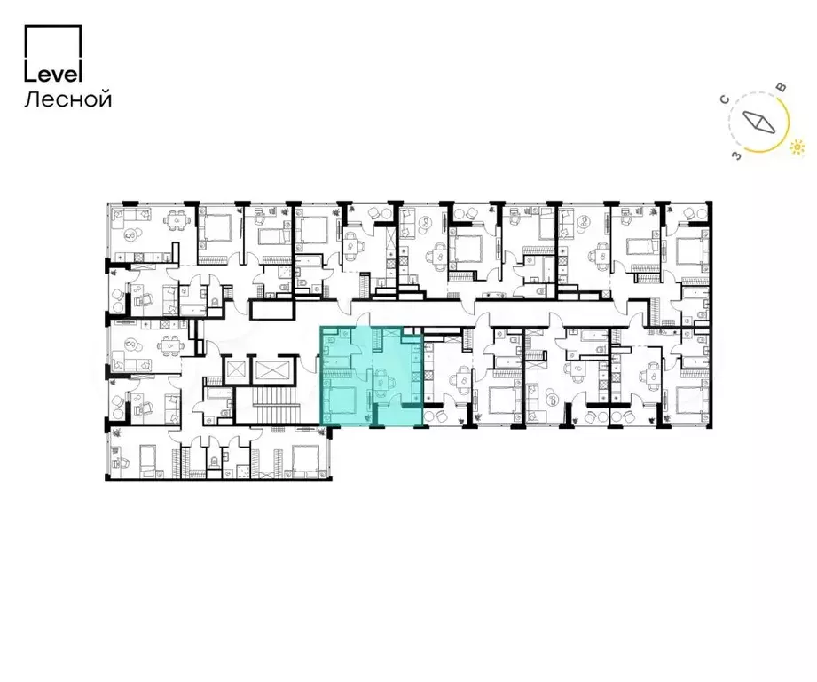 1-к. квартира, 31,9 м, 10/14 эт. - Фото 1