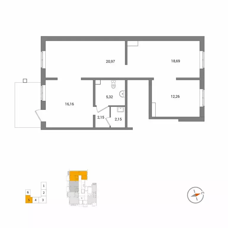 Торговая площадь (79.2 м) - Фото 2