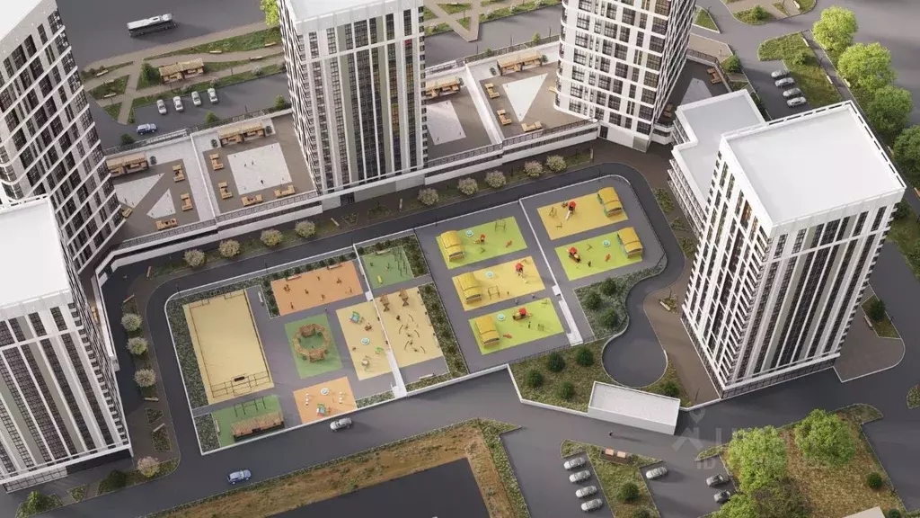 Студия Кемеровская область, Кемерово 58В мкр, 1 (30.77 м) - Фото 2