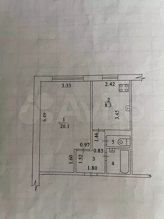 1-к. квартира, 38 м, 9/9 эт. - Фото 0