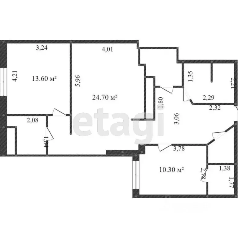 3-к кв. Белгородская область, Белгород Гостенская ул., 2б (100.3 м) - Фото 2