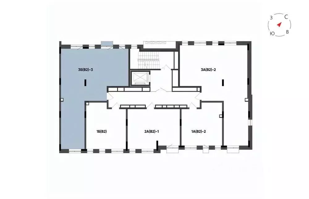 3-к кв. Татарстан, Казань Минтимер жилой комплекс (94.48 м) - Фото 2