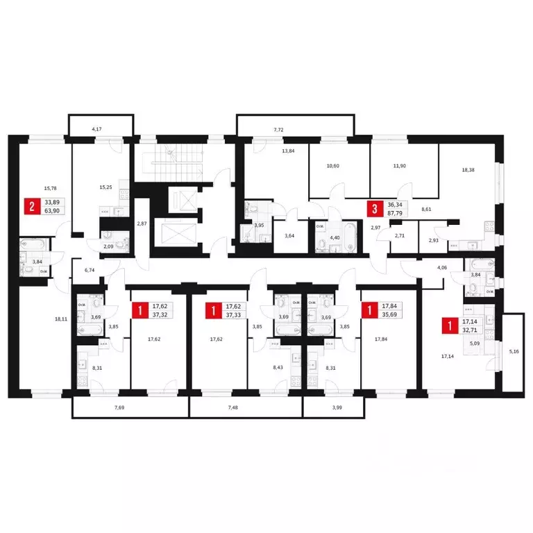 1-к кв. Башкортостан, Уфа ул. Большая Московская, 11 (35.69 м) - Фото 1