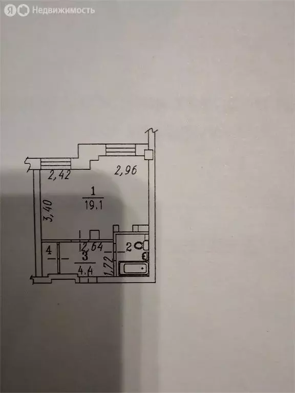 Квартира-студия: Омск, микрорайон Московка, 1-я Ленинградская улица, ... - Фото 1