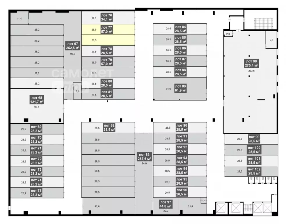 Склад в Москва Электродная ул., 2с12 (57 м) - Фото 1
