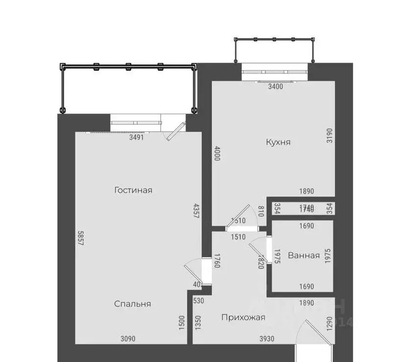 1-к кв. Москва ул. Берзарина, 32А (46.0 м) - Фото 2