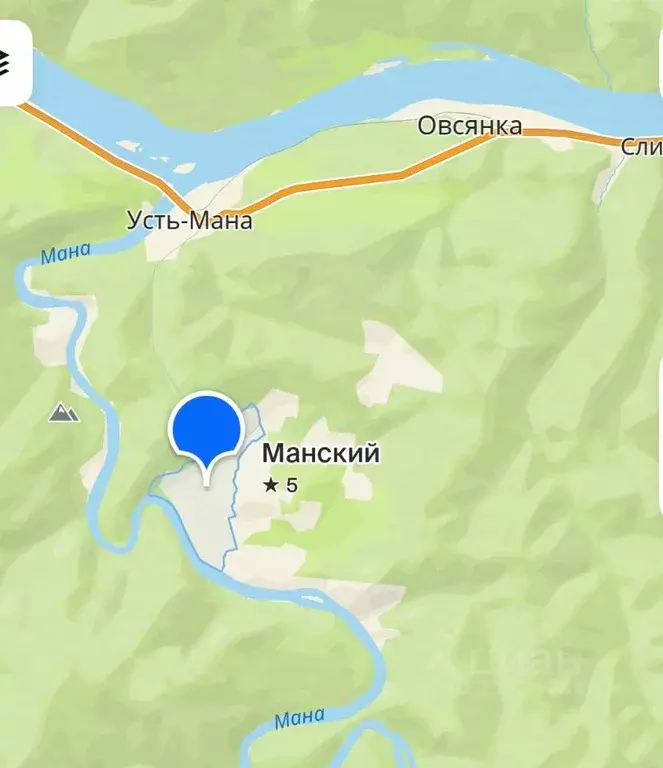 Участок в Красноярский край, Дивногорск городской округ, пос. Манский ... - Фото 1