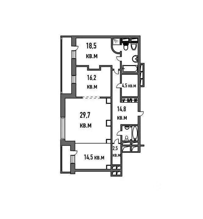 3-к кв. Москва Шмитовский проезд, 16С1 (112.7 м) - Фото 1