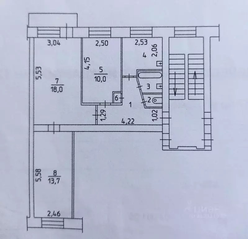 3-к кв. Пермский край, Березники ул. Ломоносова, 17 (57.3 м) - Фото 1