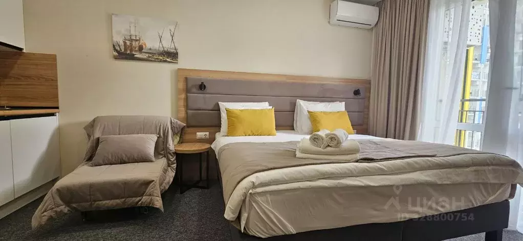 Студия Краснодарский край, Сочи ул. Искры, 88к3 (30.0 м) - Фото 2