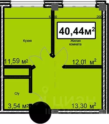 1-к кв. Ставропольский край, Ессентуки ул. Благодатная, 24 (40.44 м) - Фото 0
